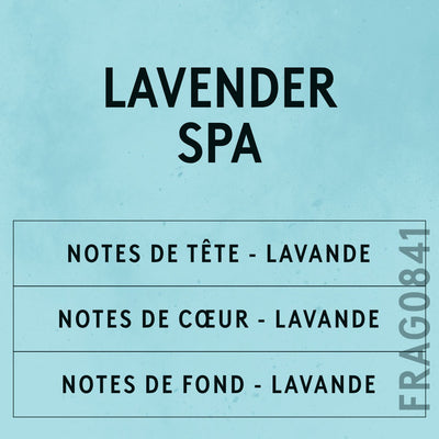 Lavender Spa Fragrance Oil scent card (French)