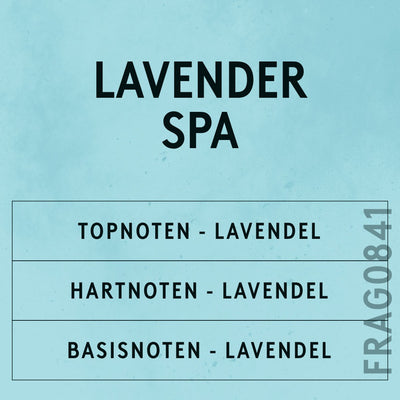 Lavender Spa Fragrance Oil scent card (Dutch)