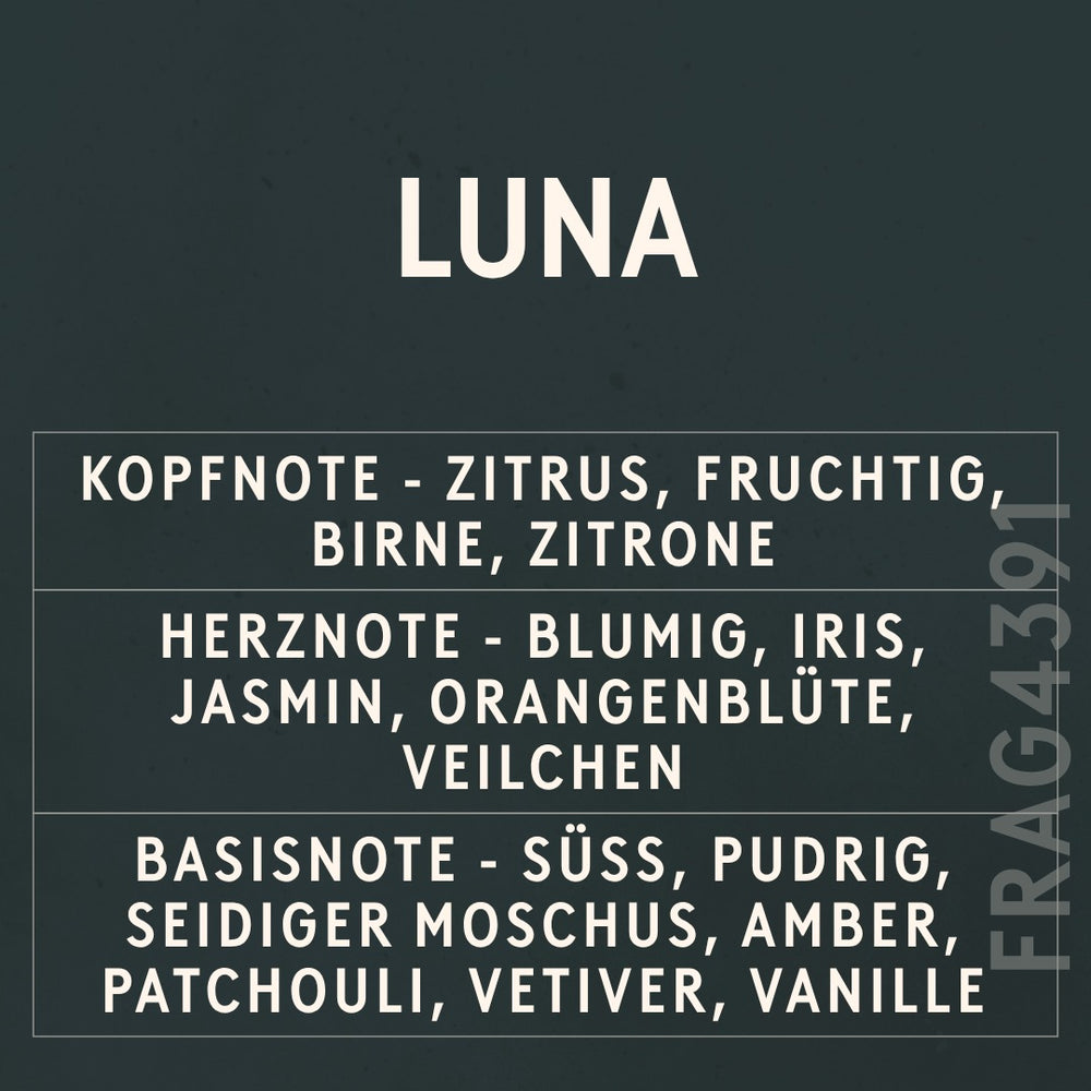 Luna Fragrance Oil scent card (German)