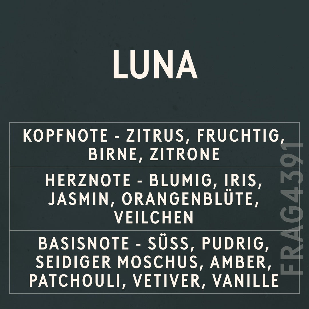 Luna Fragrance Oil scent card (German)