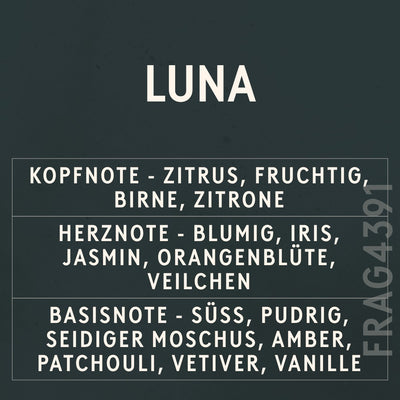 Luna Fragrance Oil scent card (German)