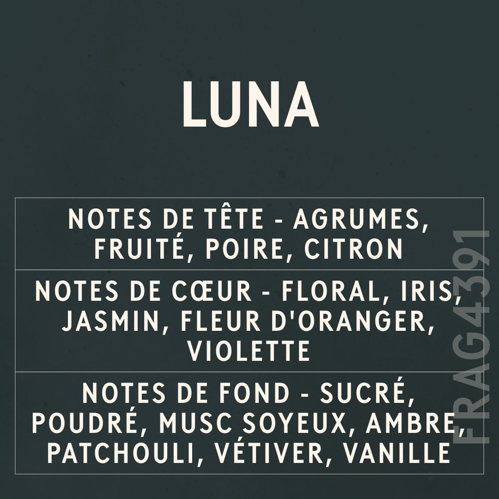Luna Fragrance Oil scent card (French)