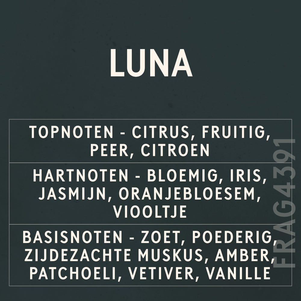 Luna Fragrance Oil scent card (Dutch)
