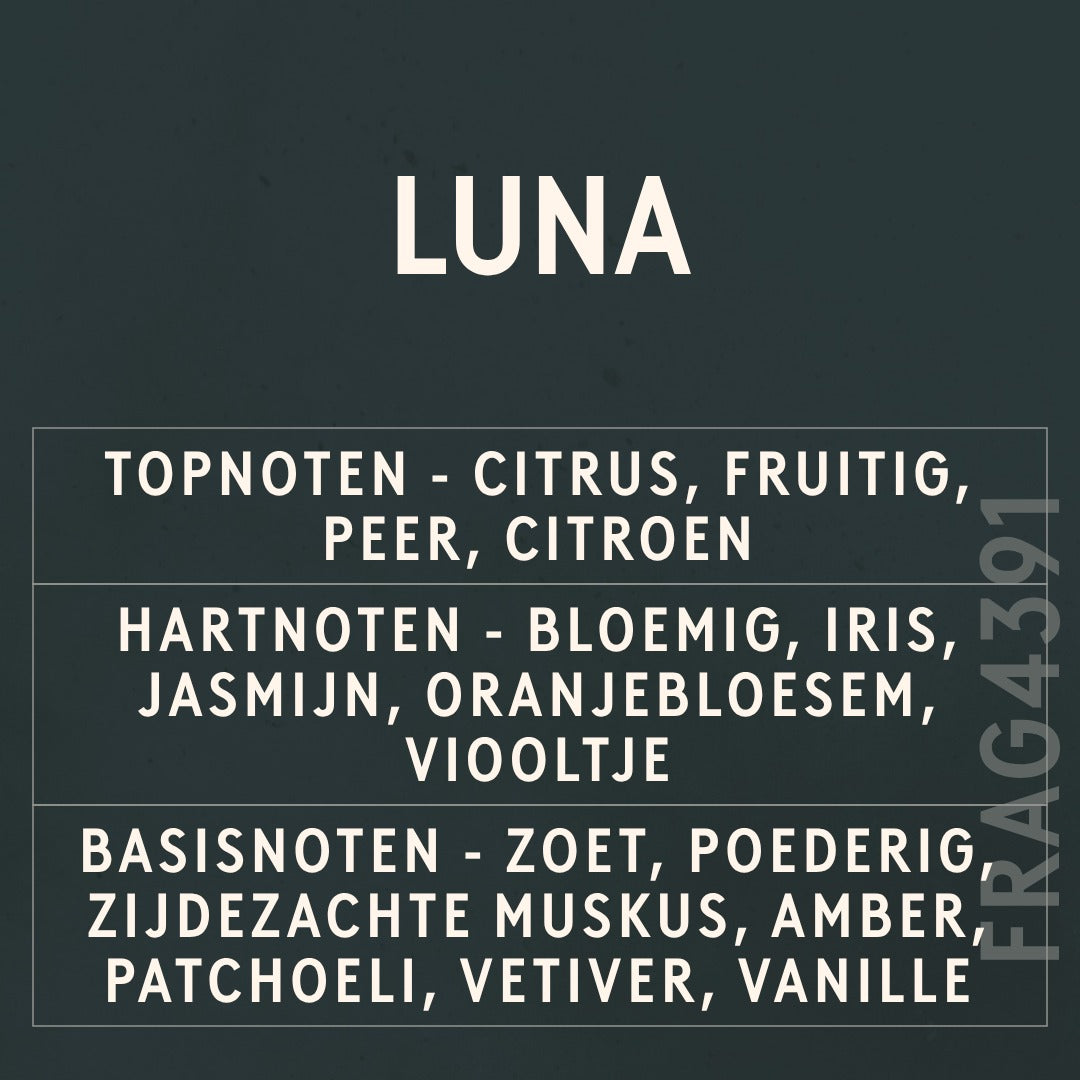 Luna Fragrance Oil scent card (Dutch)