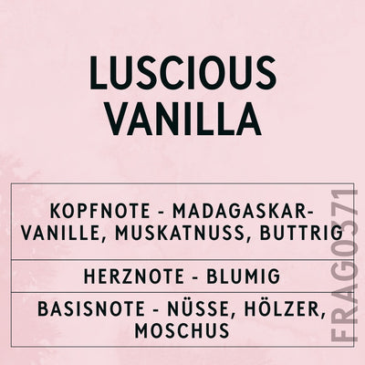 Luscious Vanilla Fragrance Oil scent card (German)
