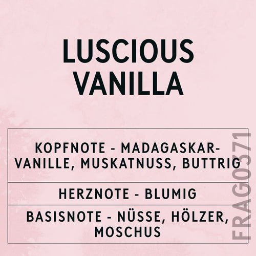Luscious Vanilla Fragrance Oil scent card (German)