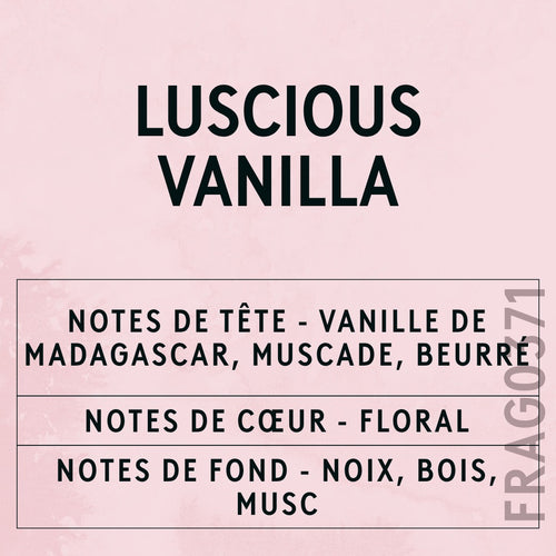 Luscious Vanilla Fragrance Oil scent card (French)