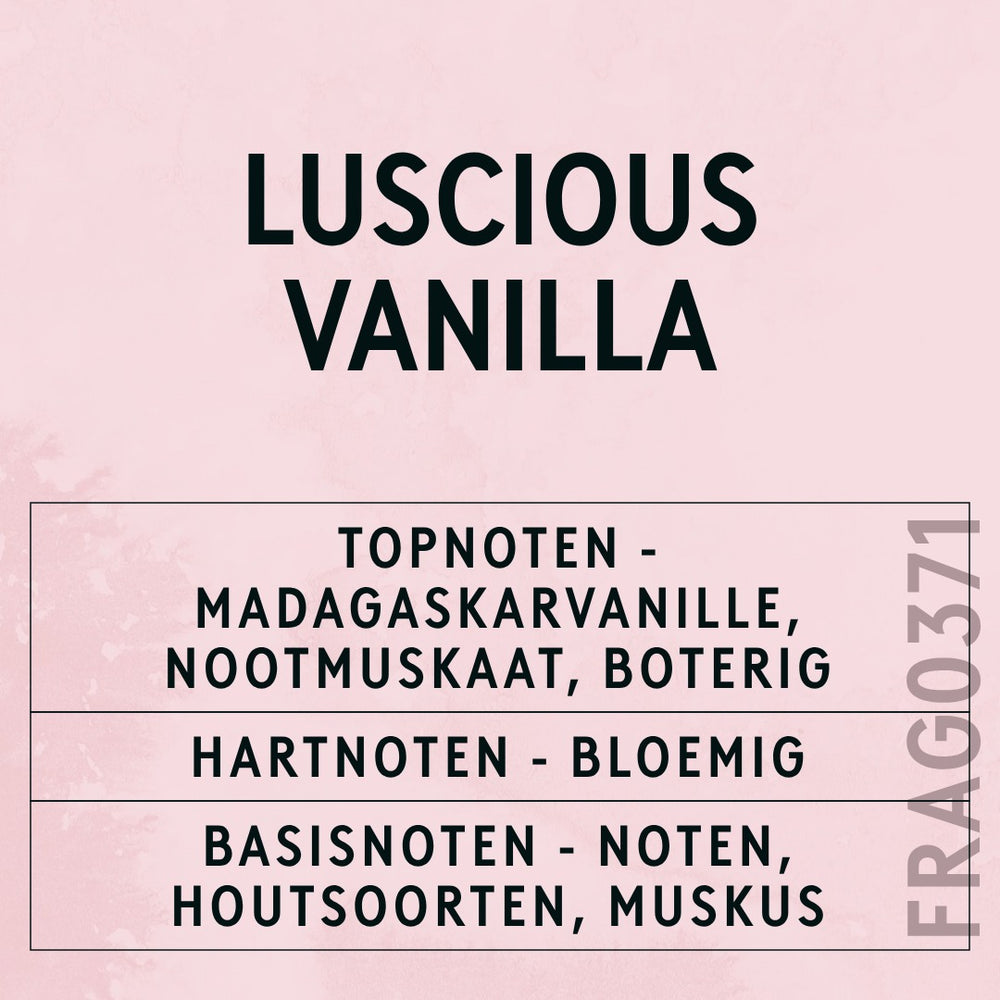 Luscious Vanilla Fragrance Oil scent card (Dutch)