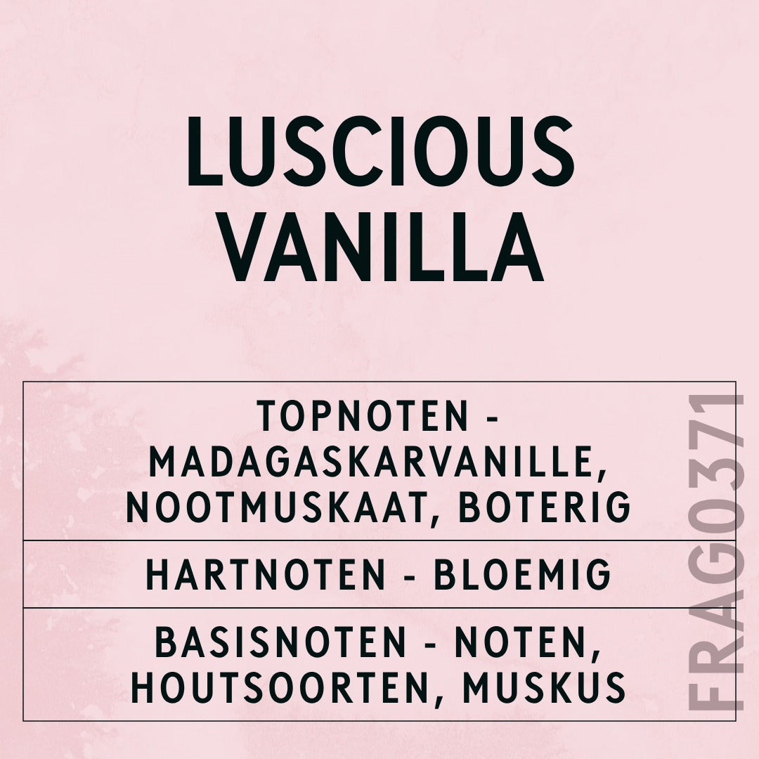 Luscious Vanilla Fragrance Oil scent card (Dutch)