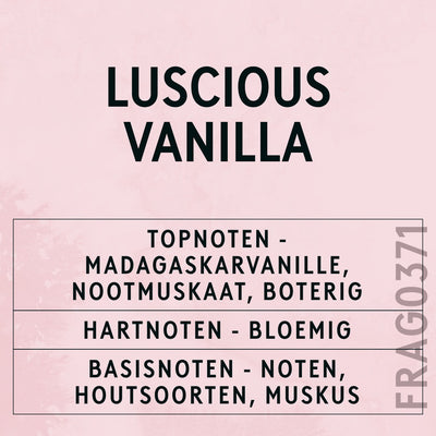 Luscious Vanilla Fragrance Oil scent card (Dutch)
