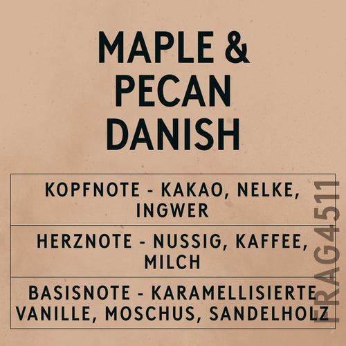 Maple & Pecan Danish Fragrance Oil scent card (German)