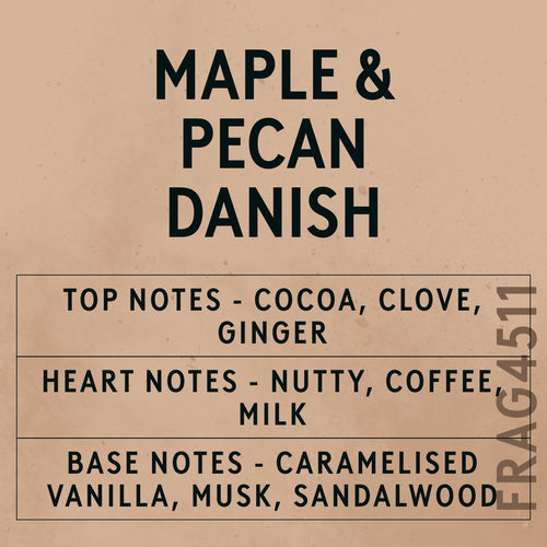 Maple & Pecan Danish Fragrance Oil scent card (English)