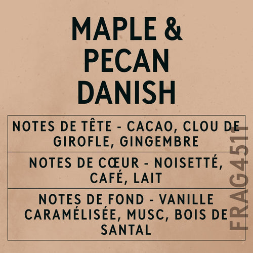 Maple & Pecan Danish Fragrance Oil scent card (French)
