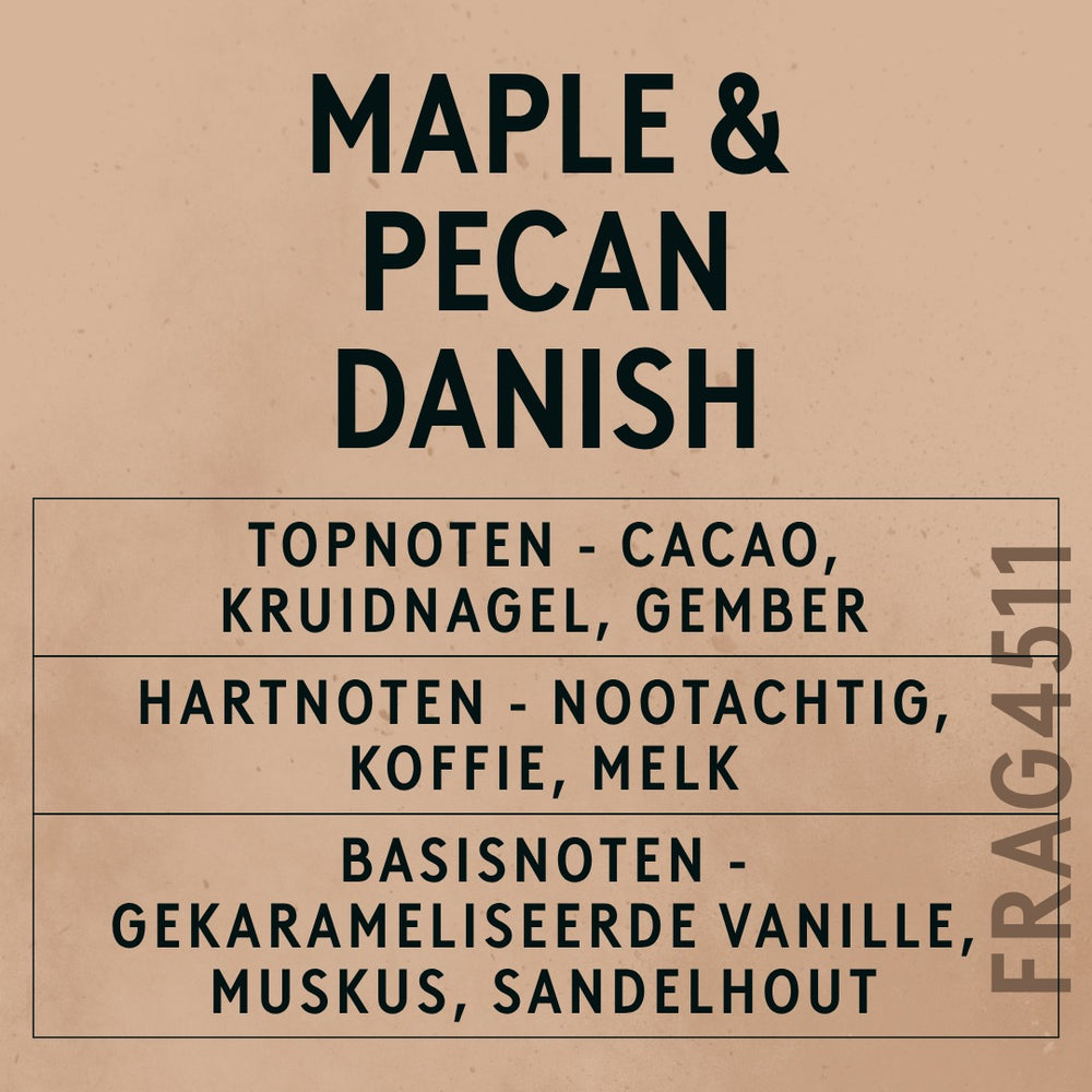 Maple & Pecan Danish Fragrance Oil scent card (Dutch)