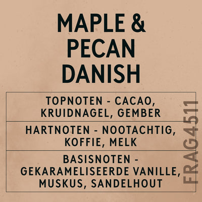 Maple & Pecan Danish Fragrance Oil scent card (Dutch)