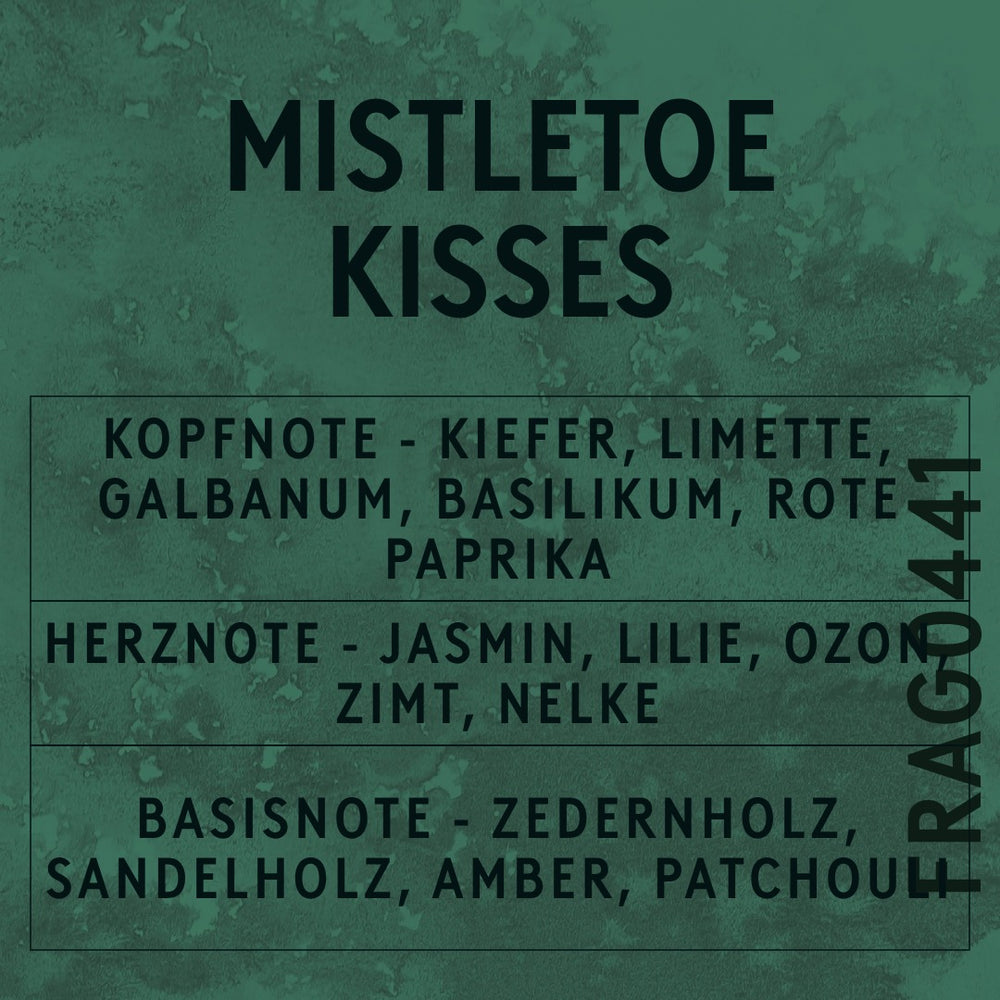 Mistletoe Kisses Fragrance Oil scent card (German)