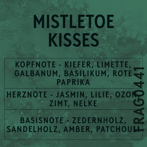 Mistletoe Kisses Fragrance Oil scent card (German)