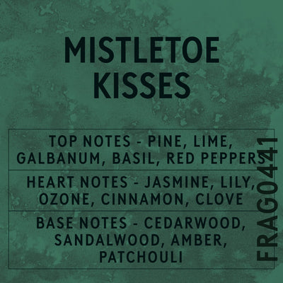 Mistletoe Kisses Fragrance Oil scent card (English)