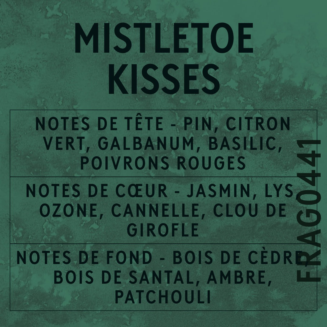 Mistletoe Kisses Fragrance Oil scent card (French)