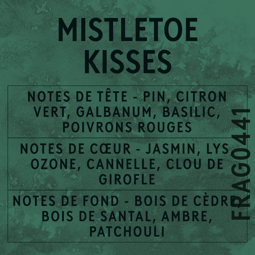 Mistletoe Kisses Fragrance Oil scent card (French)