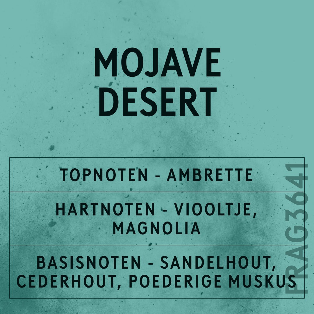 Mojave Desert Fragrance Oil scent card (Dutch)