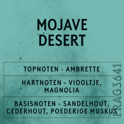 Mojave Desert Fragrance Oil scent card (Dutch)
