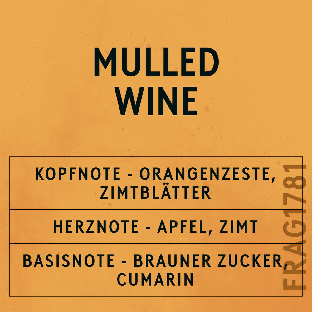 Mulled Wine Fragrance Oil scent card (German)