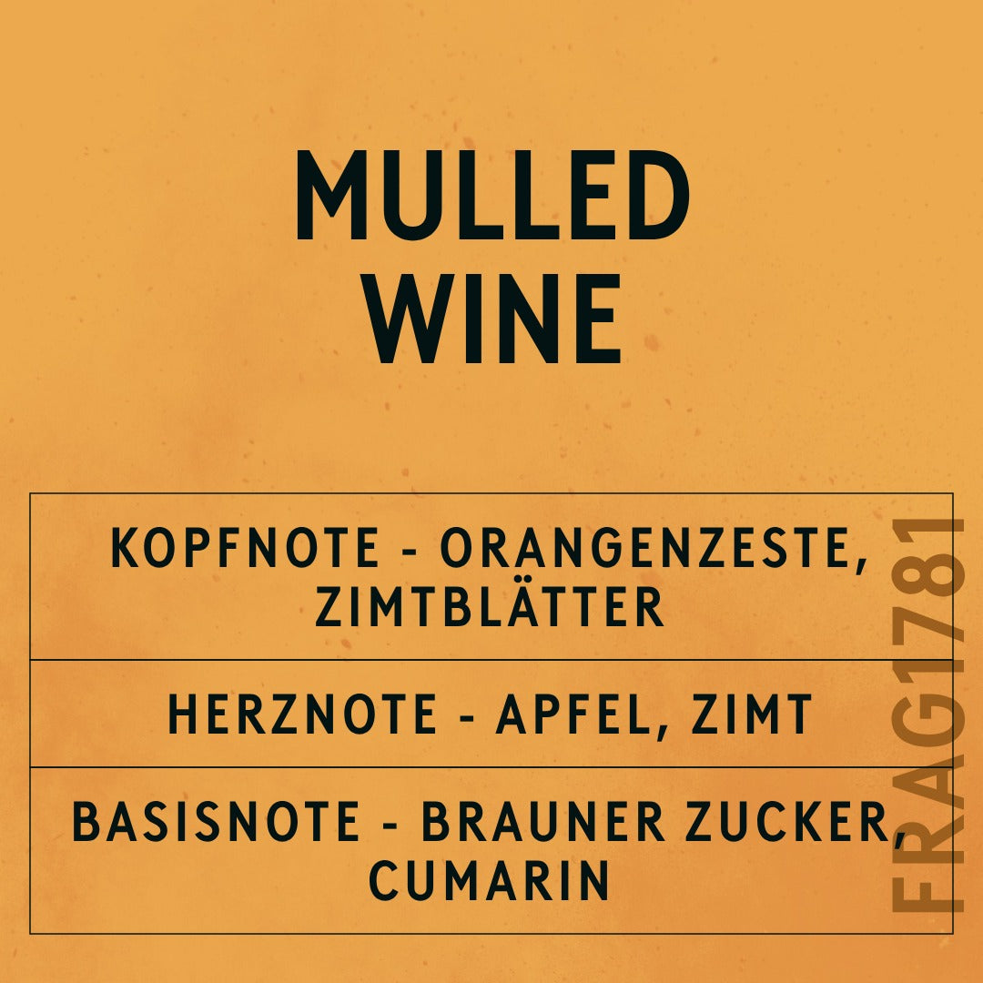 Mulled Wine Fragrance Oil scent card (German)