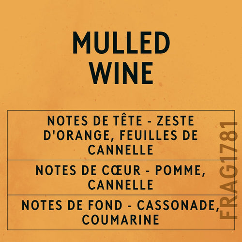 Mulled Wine Fragrance Oil scent card (French)