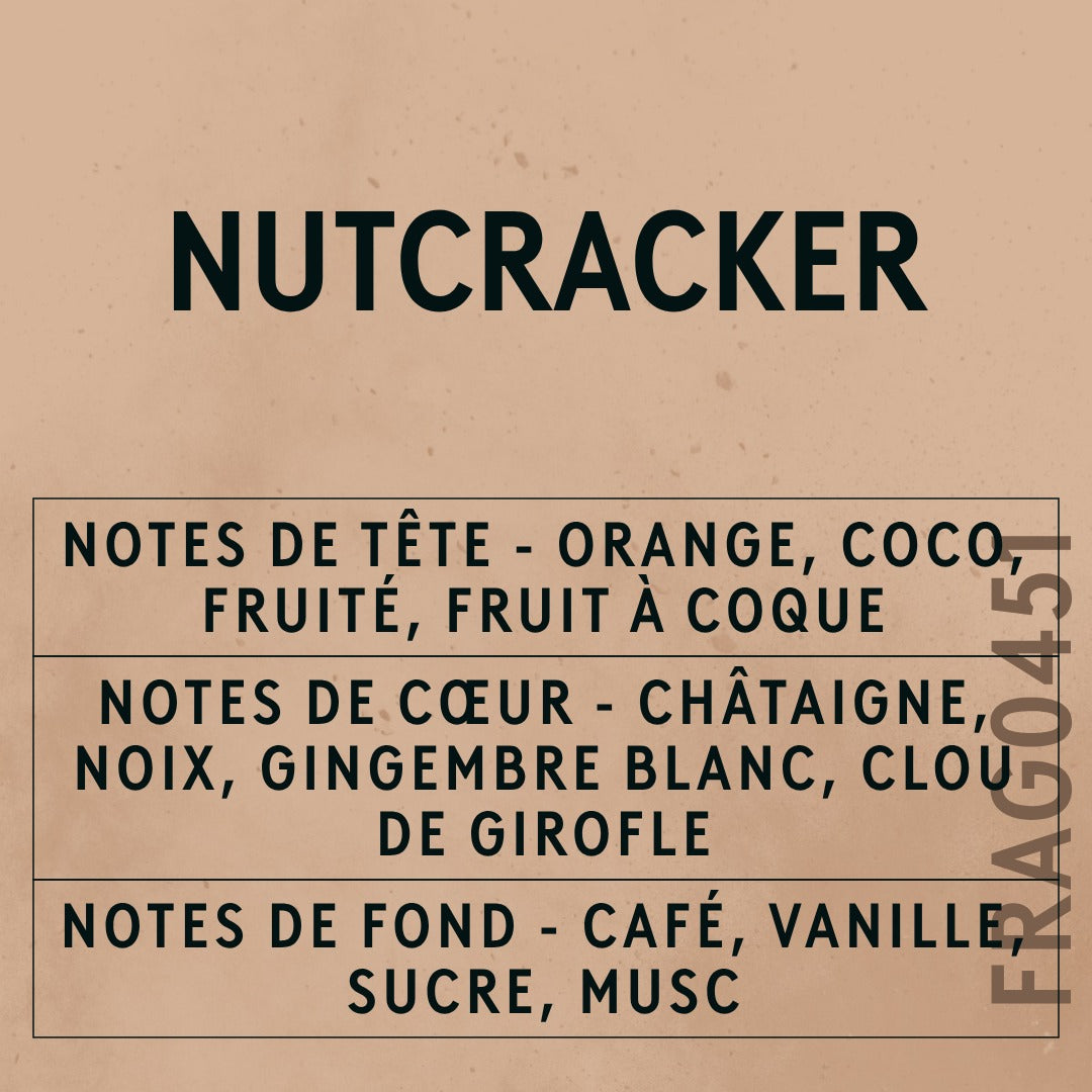 Nutcracker Fragrance Oil scent card (French)