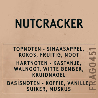 Nutcracker Fragrance Oil scent card (Dutch)