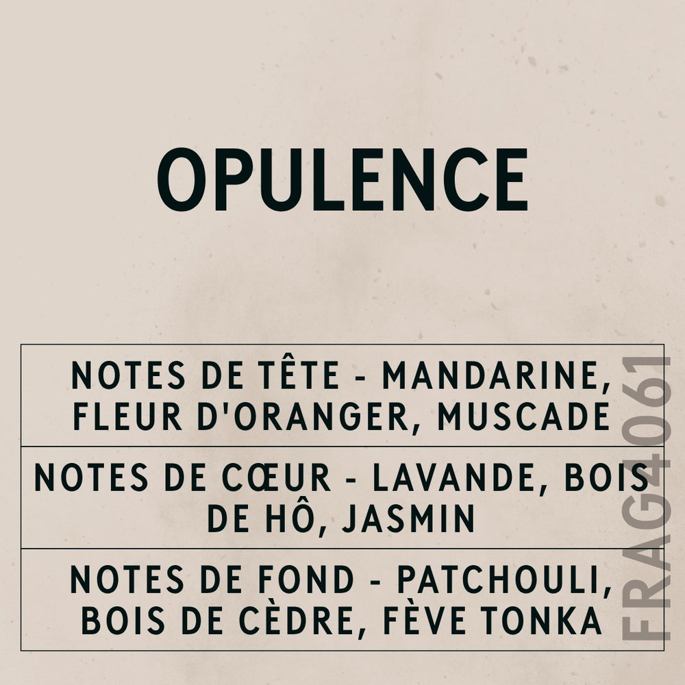 Opulence Natural Oil scent card (French)