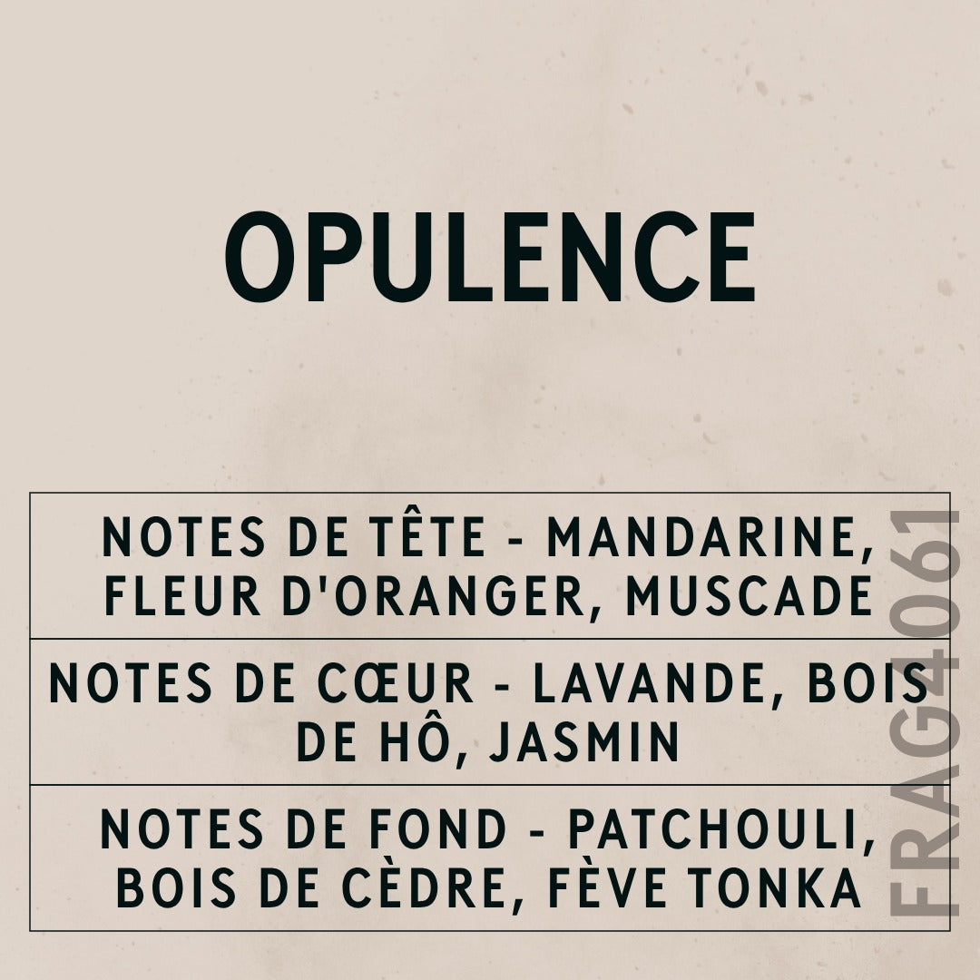 Opulence Natural Oil scent card (French)
