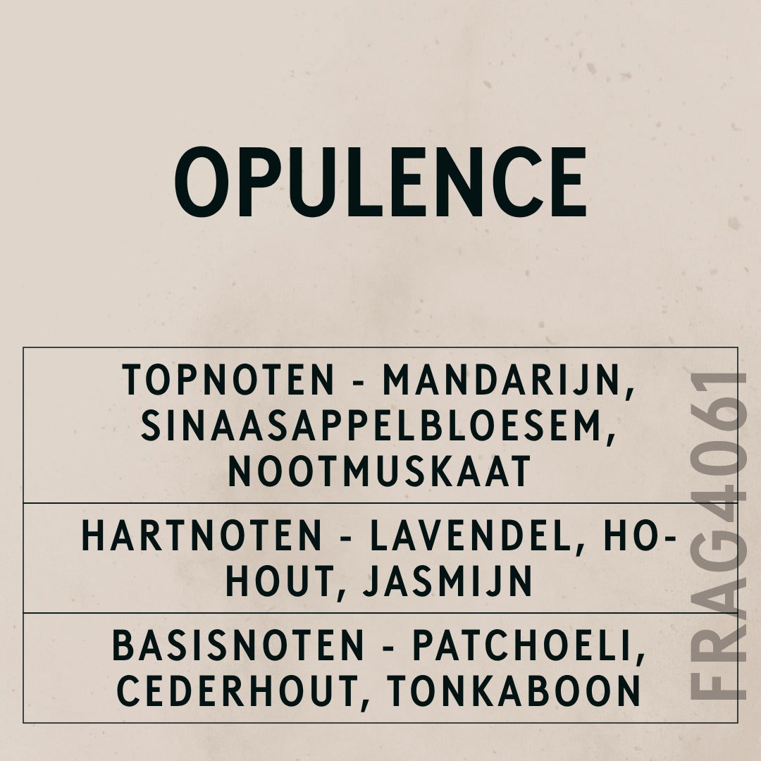 Opulence Natural Oil scent card (Dutch)