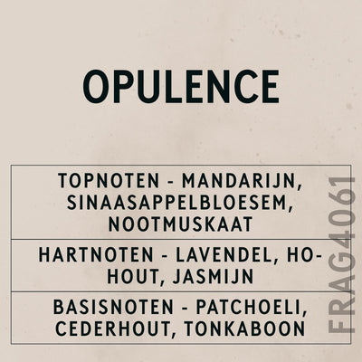 Opulence Natural Oil scent card (Dutch)