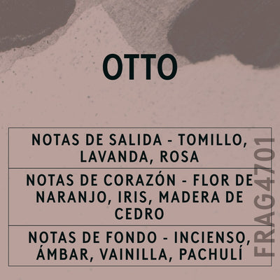 Otto Fragrance Oil scent card (Spanish)