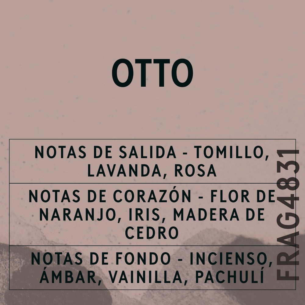 Otto Reed Fragrance Oil scent card (Spanish)