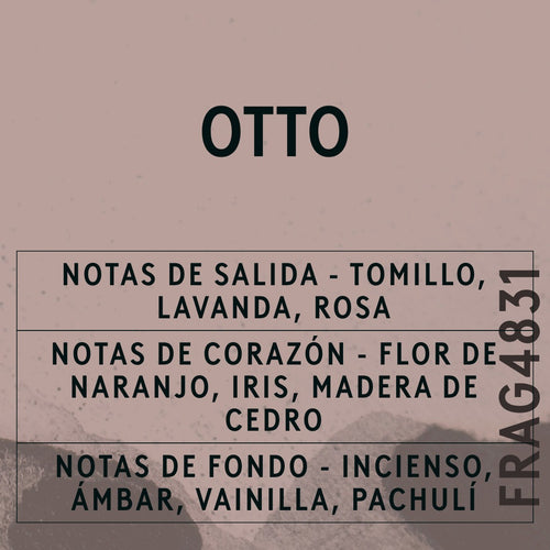 Otto Reed Fragrance Oil scent card (Spanish)