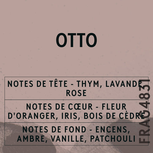 Otto Reed Fragrance Oil scent card (French)