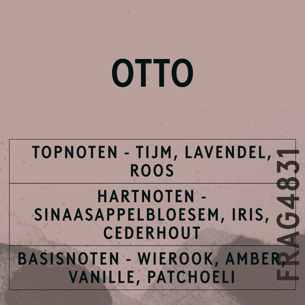 Otto Reed Fragrance Oil scent card (Dutch)