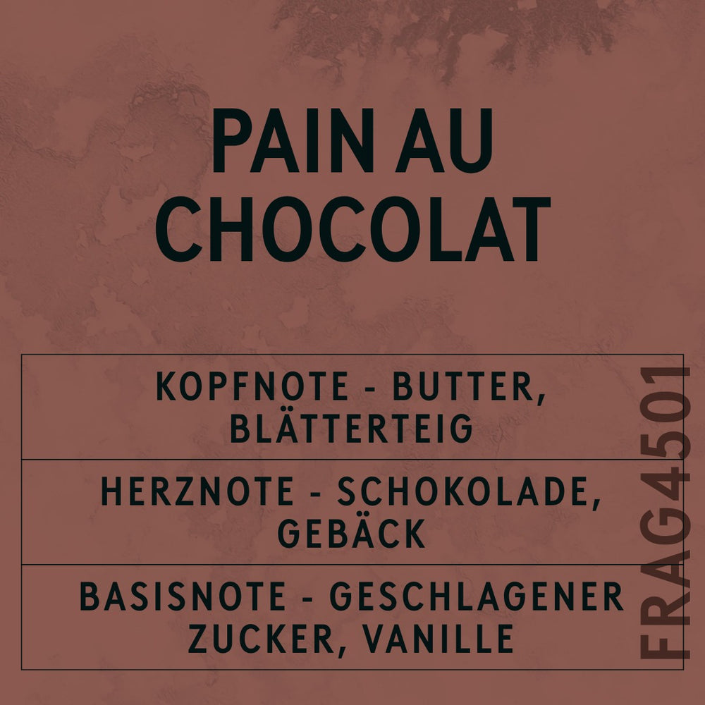 Pain Au Chocolat Fragrance Oil scent card (German)