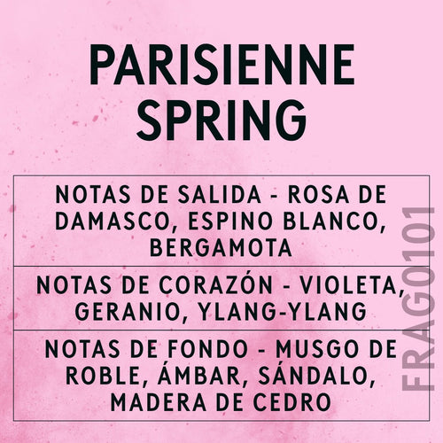 Parisienne Spring Fragrance Oil scent card (Spanish)