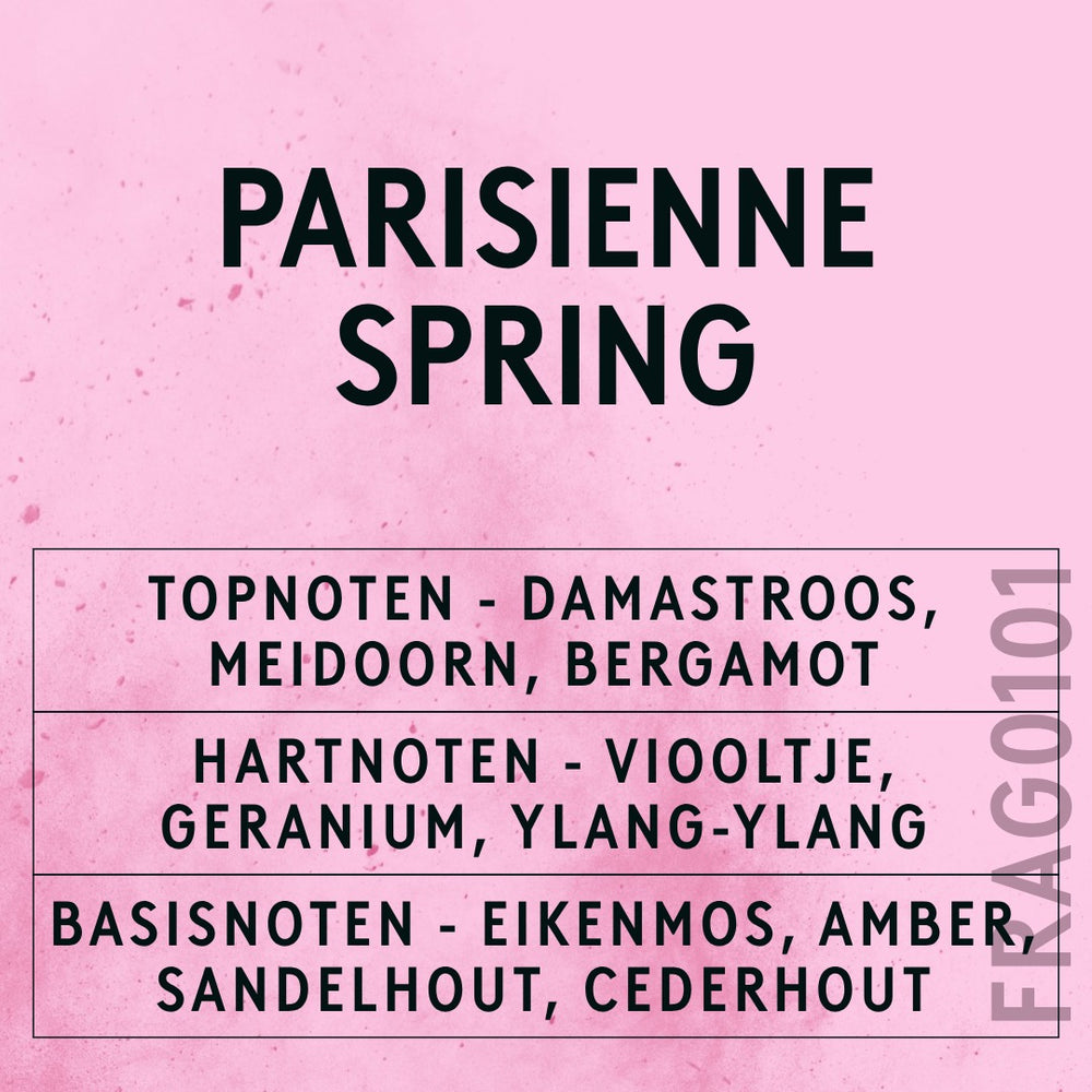 Parisienne Spring Fragrance Oil scent card (Dutch)