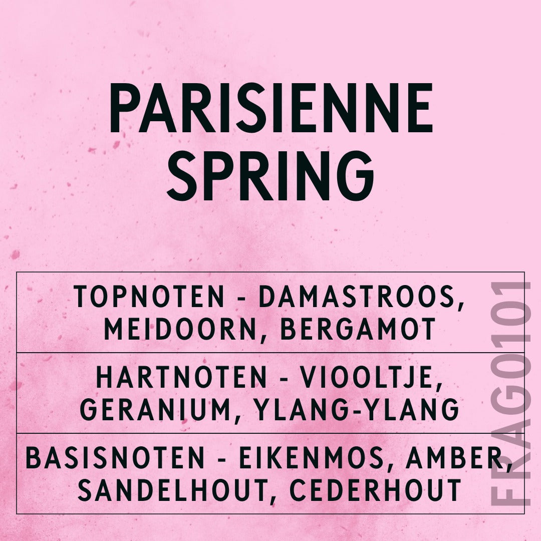 Parisienne Spring Fragrance Oil scent card (Dutch)