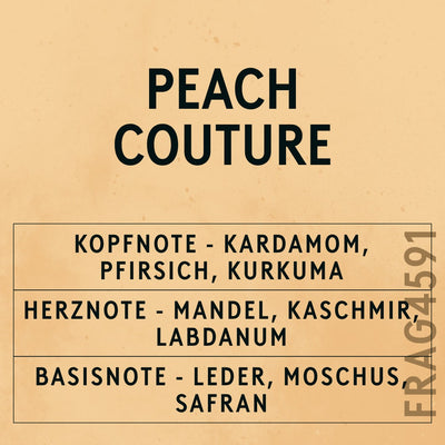Peach Couture Fragrance Oil scent card (German)