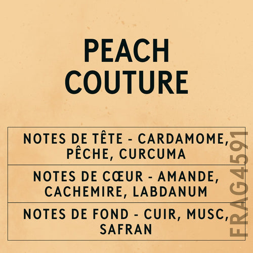 Peach Couture Fragrance Oil scent card (French)