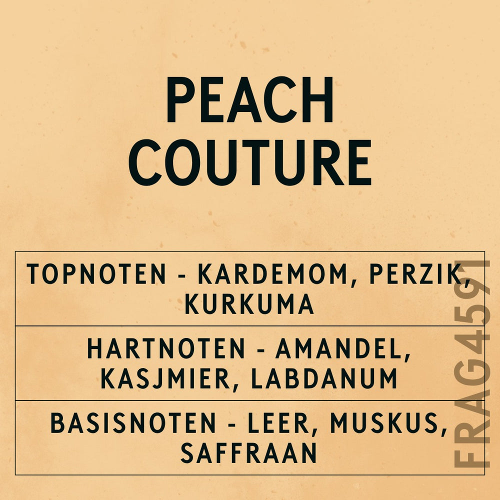 Peach Couture Fragrance Oil scent card (Dutch)