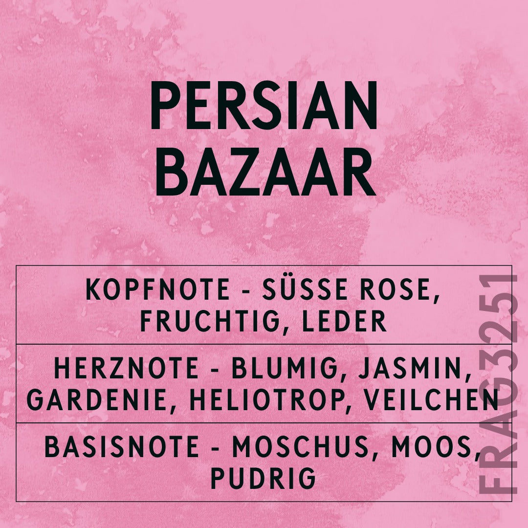 Persian Bazaar Fragrance Oil scent card (German)