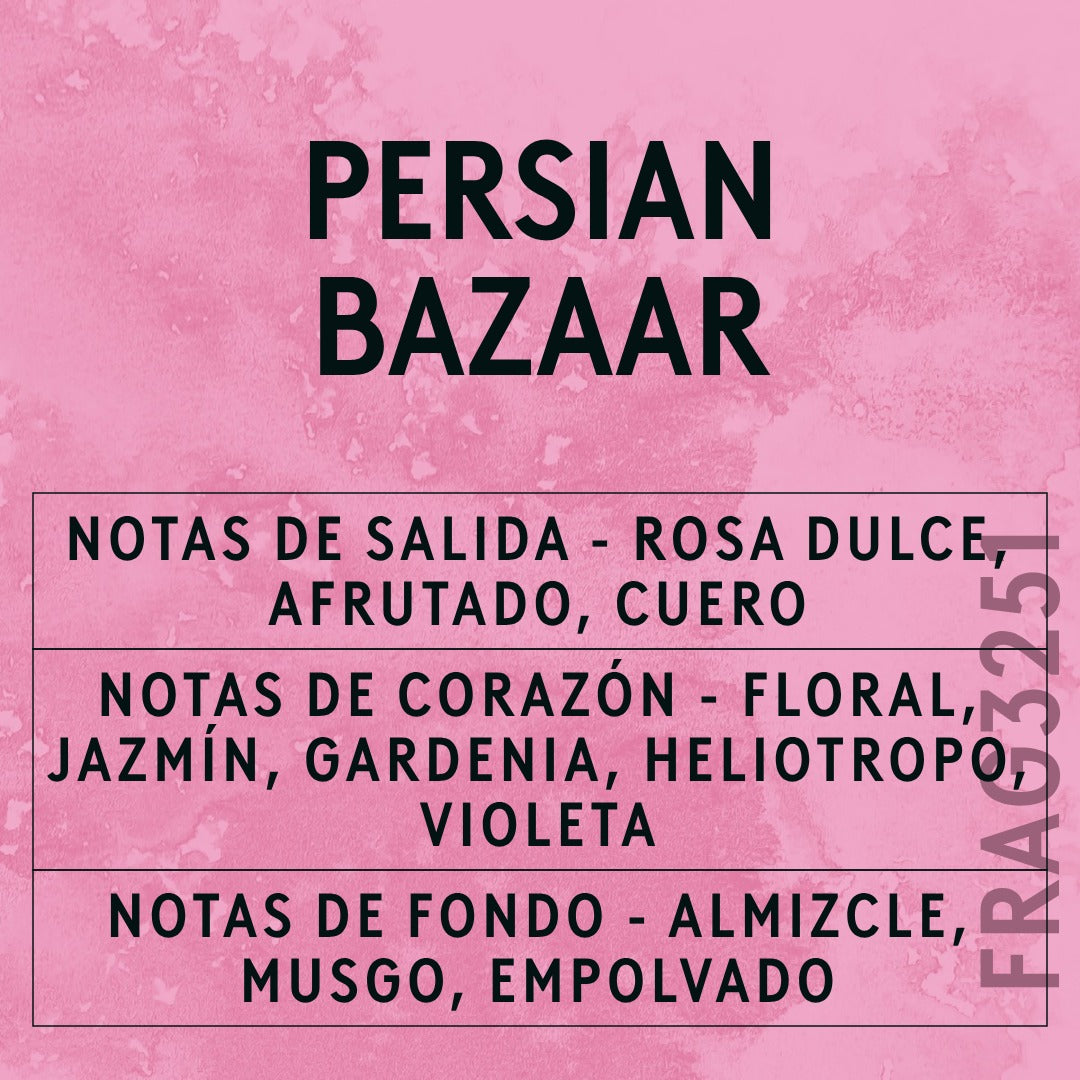 Persian Bazaar Fragrance Oil scent card (Spanish)