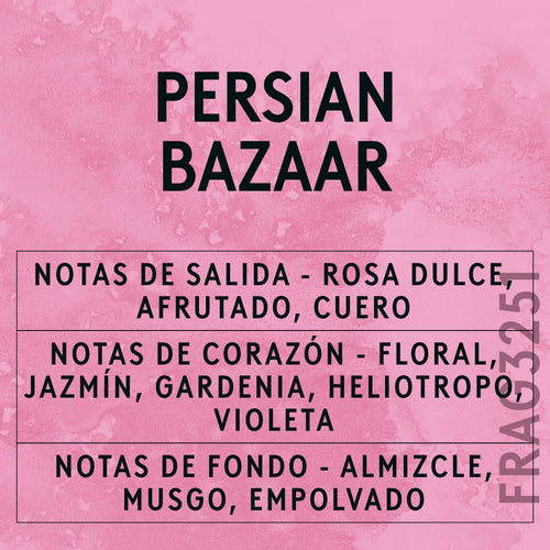 Persian Bazaar Fragrance Oil scent card (Spanish)